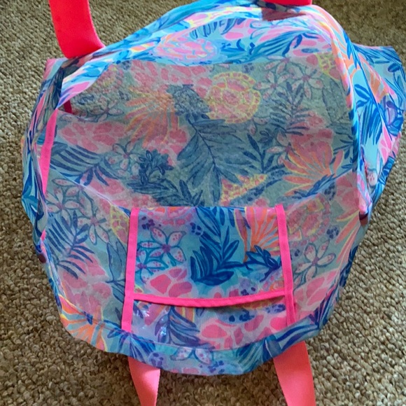 🌺Last One!🌺 NWT Lilly Pulitzer Oversized Mesh Beach/Shopper Tote - Picture 4 of 13